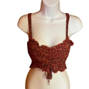 Urban Outfitters Band of gypsies floral crop top